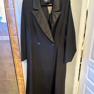 Eloquii Black Double-Breasted Coat